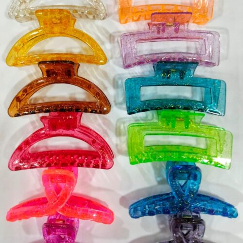 BIG CHERRY Clutcher/Claw,Unbreakable,Adjustable,(Pack of 12,Multicolor)
