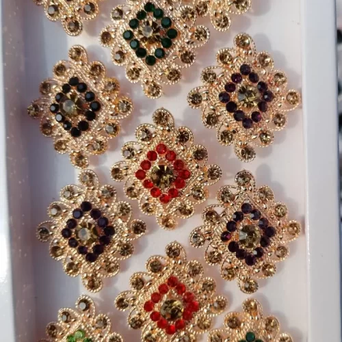 AARYA Fancy Rings/Angoothi,(Pack of 12,Multicolor)